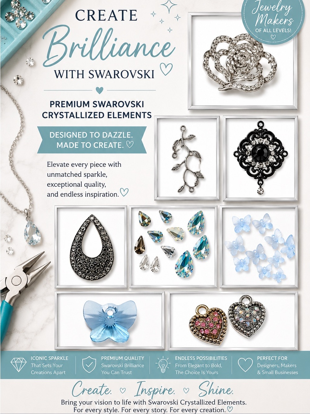 Bundle & Save 30% | Swarovski Crystalized Elements for Jewelry Makers